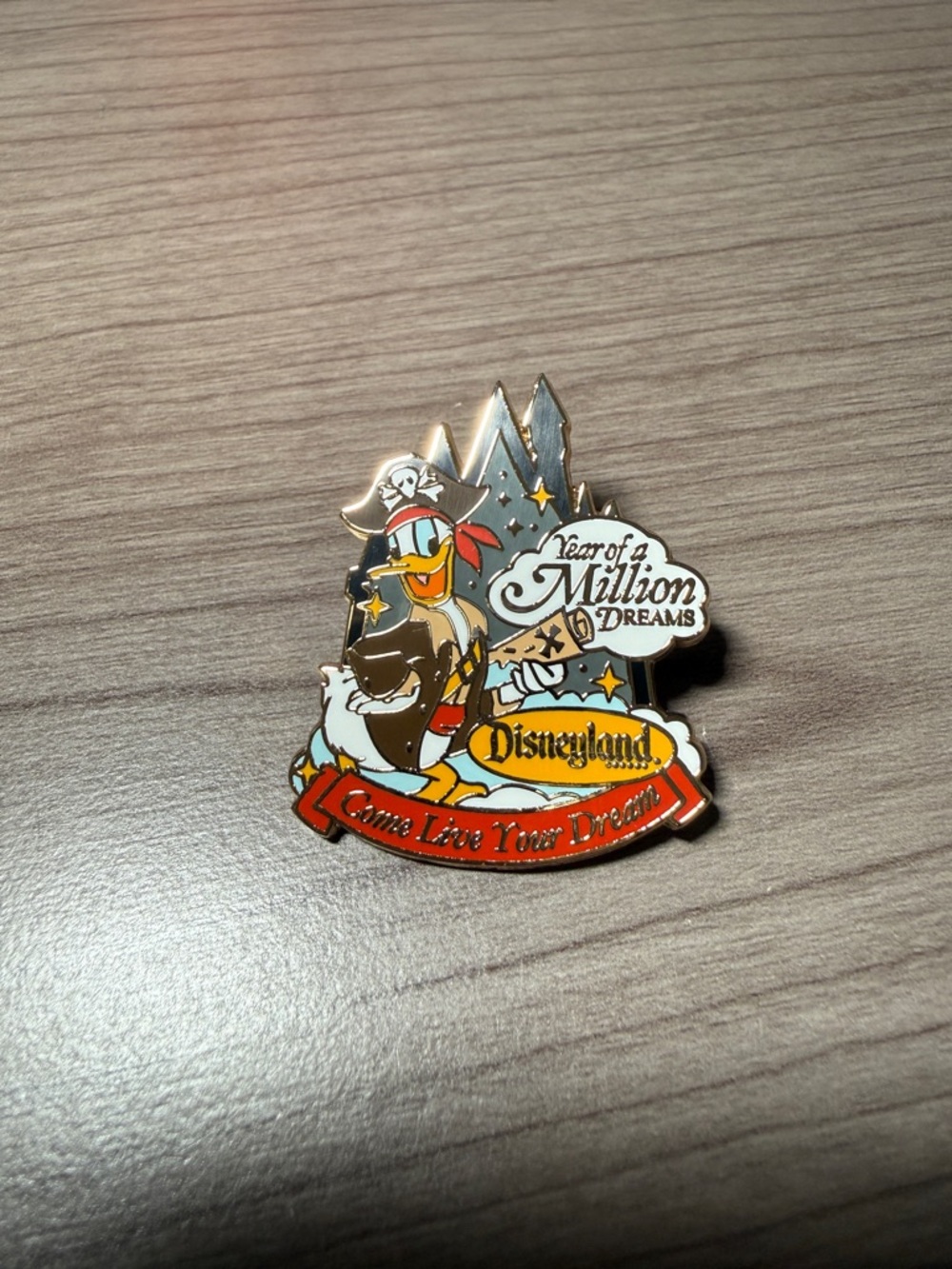 Disneyland 'Year of a Million Dreams' Pirate Donald Duck Pin
